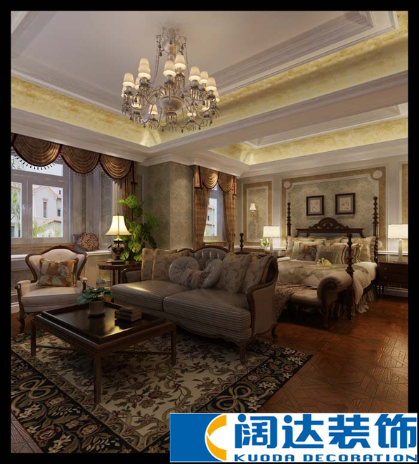 本案为独栋别墅,设计重点是会客厅与门厅、餐厅、客厅以及过道空间互通与交流,空间整体上以实用华丽为主,加以各种配饰和造型增添室内温馨和时尚。 此户型门厅不够方正,厨房太小,通过拆除跟新建墙体来使门厅区域整齐有序.通过拆除墙体把厨房区域变得更宽敞, 玄关采用艺术玻璃材质,艺术玻璃材质还能给人带来一种稳重而踏实的感觉。为了完善功能,是整体整洁大方,将门厅柜嵌入墙体,玄关的另一立面为了迎合门厅柜,门板装饰了护墙板将客卫的门做为一个整体。 客厅是全家人相处时间最久的空间,所以该赋予家中客厅一个什么样的风格,是需要凝