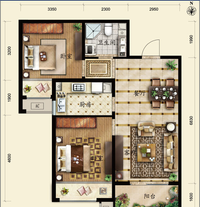 保利春天里84平米二居装修效果图欣赏-搜狐焦
