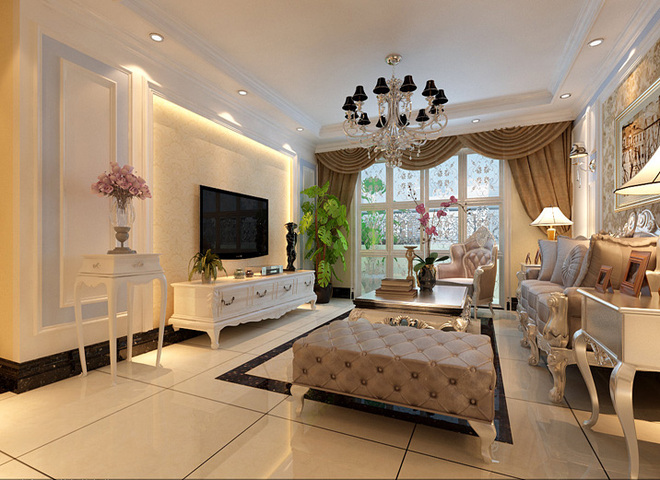 天润香墅湾1号130平米三居图-搜狐焦点家居装